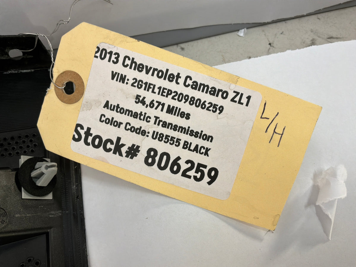 2013 Chevy Camaro ZL1 LH Driver Rocker Molding Side Skirt Panel OEM
