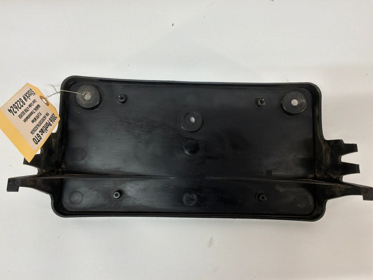 2006 Pontiac GTO Front License Plate Bracket OEM