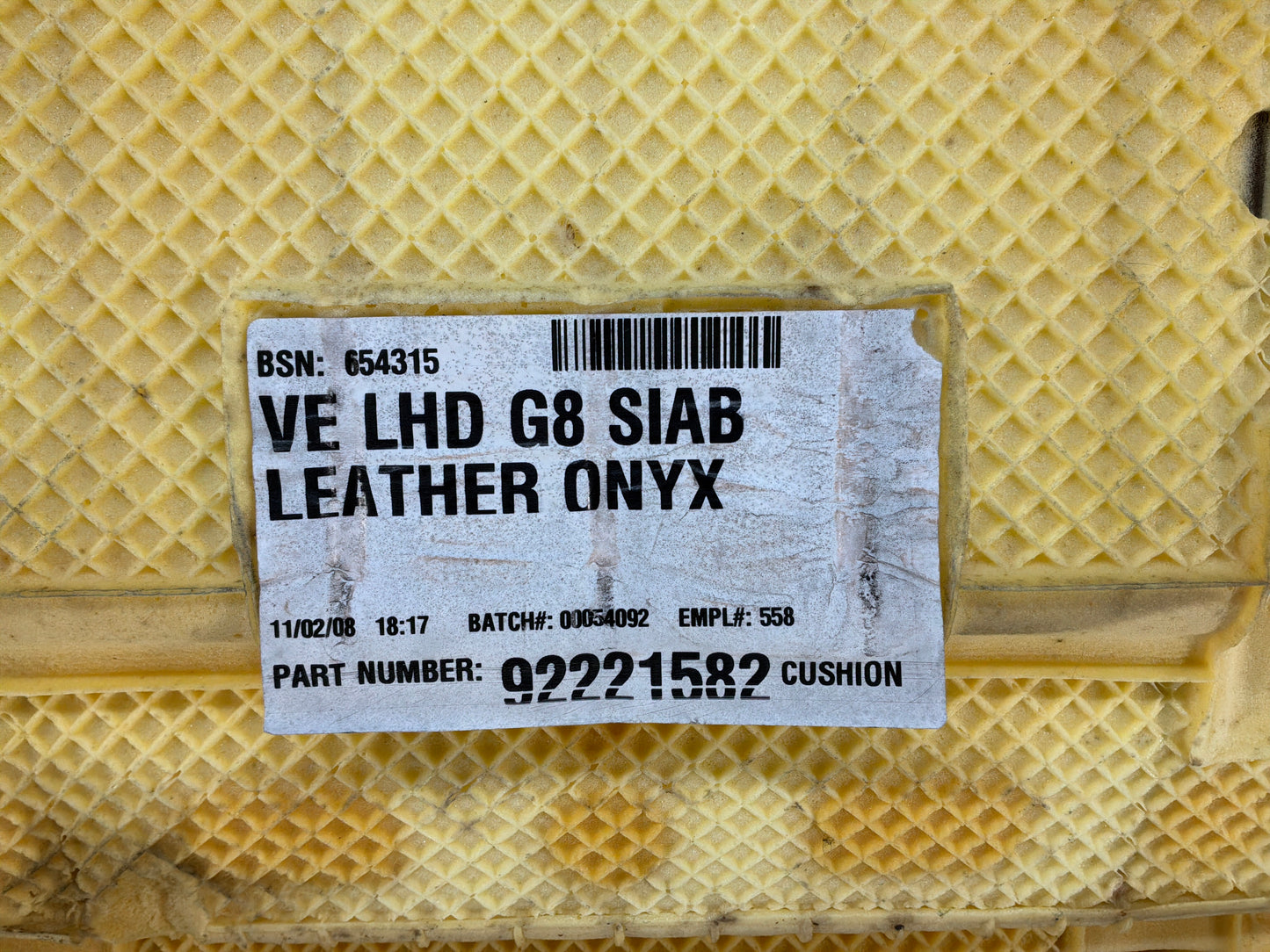 2008 Pontiac G8 Base Rear Seats OEM