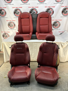 2004 Pontiac GTO Red Leather Seats Fronts and Rears OEM