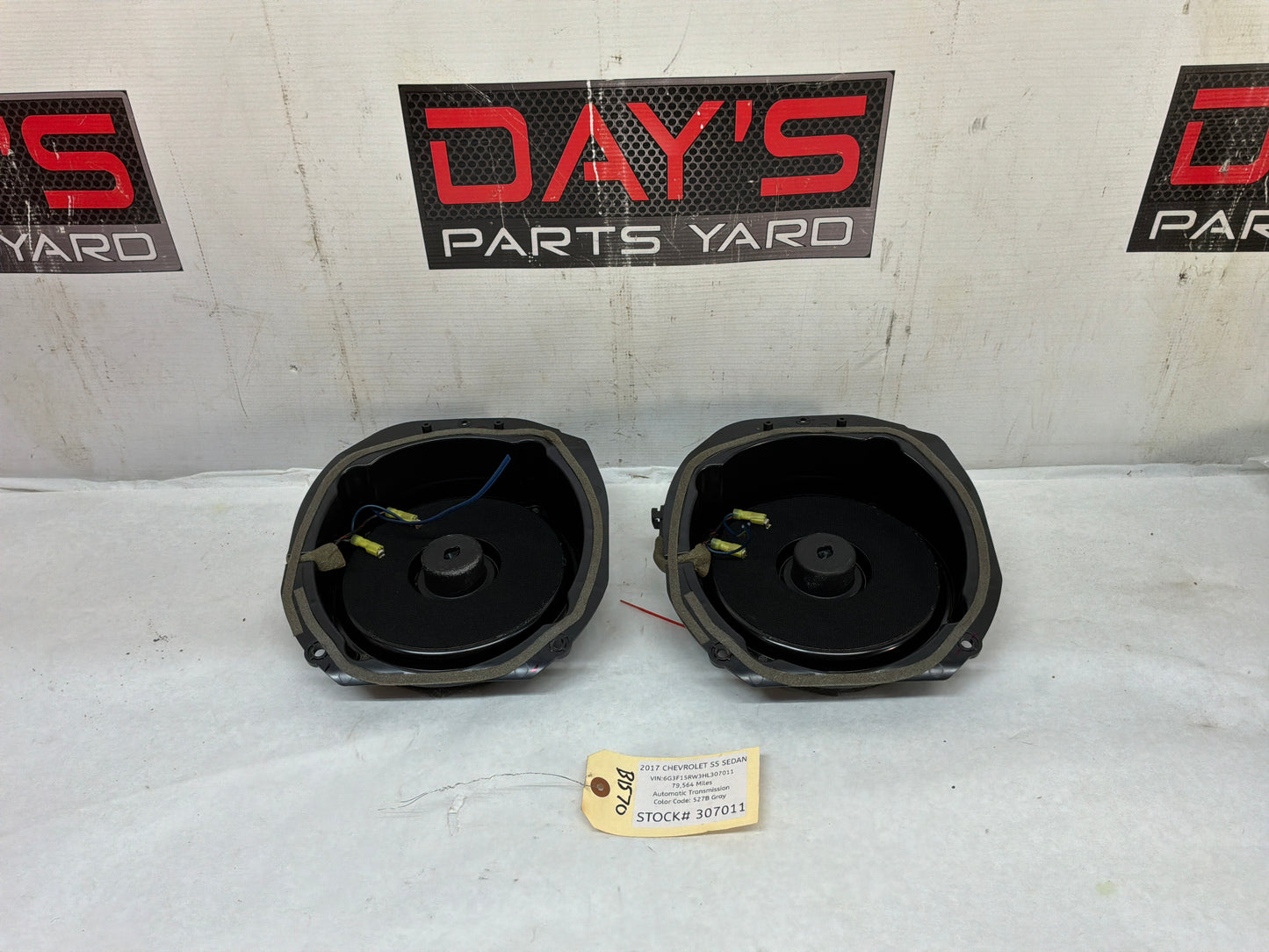 2017 Chevy SS Sedan Bose Package Tray Parcel Shelf Rear Deck Speakers OEM