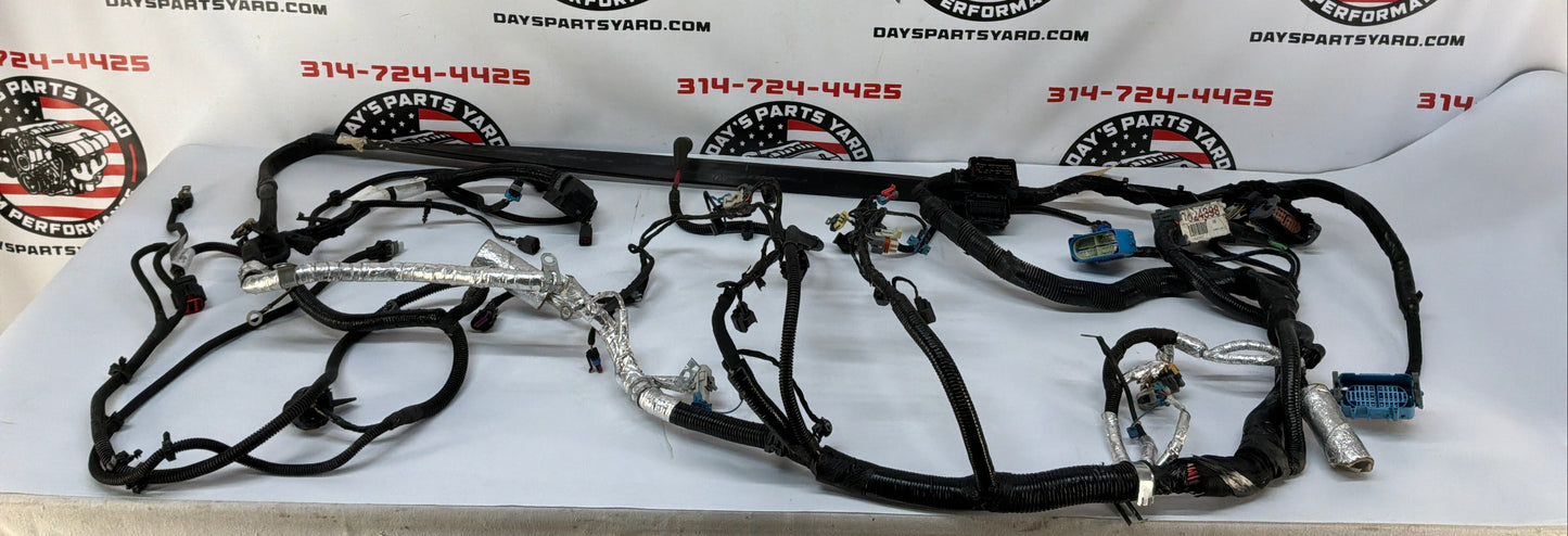 2007 C6 Corvette Convertible Engine Motor Automatic Transmission Wire Wiring Harness OEM