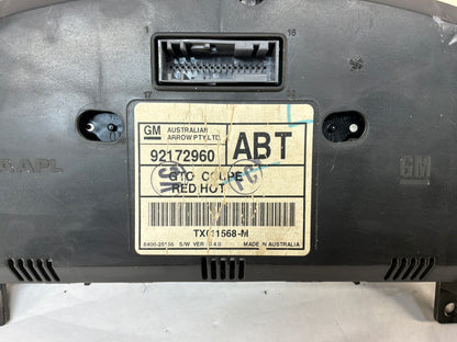 2006 Pontiac GTO Red Instrument Gauge Cluster Speedometer Red OEM 42K