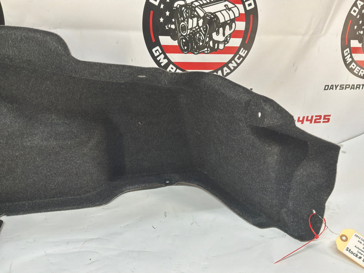 2013 Chevy Camaro ZL1 RH Passenger Interior Quarter Panel Trunk Compartment Felt Carpet Liner OEM
