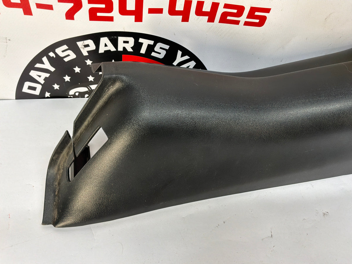 2002 Chevy Corvette Convertible RH & LH Interior Lower B Lock Pillar Trim Molding OEM