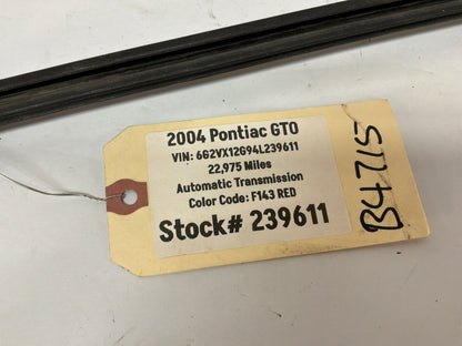 2004 Pontiac GTO RH & LH Rear Window Trim Molding OEM