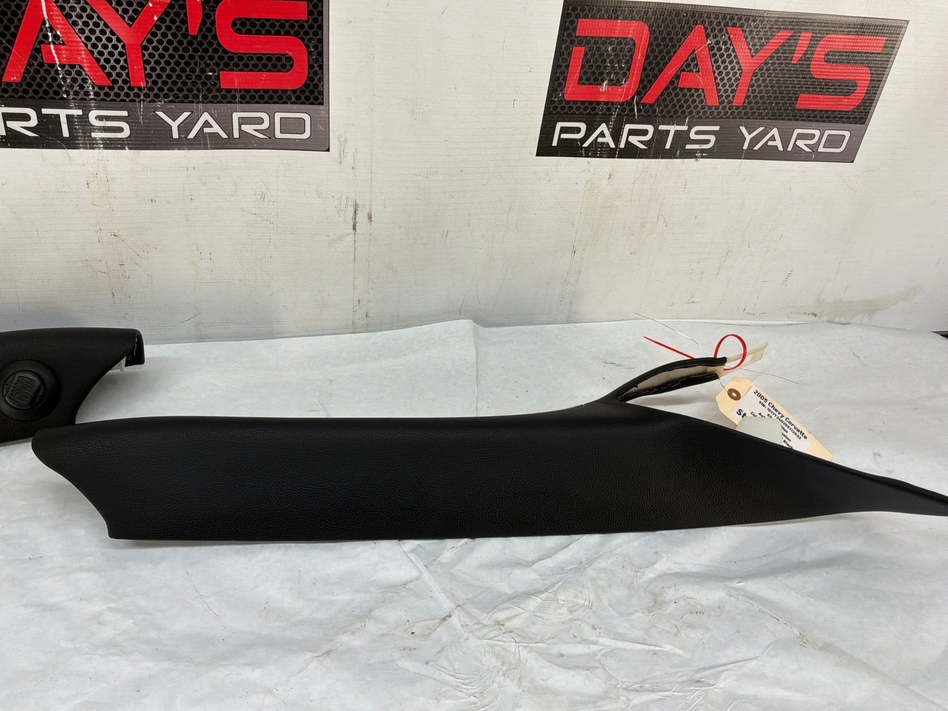2005 Chevy C6 Corvette RH & LH Interior A Pillar Trim Panels Black OEM - Day's Parts Yard