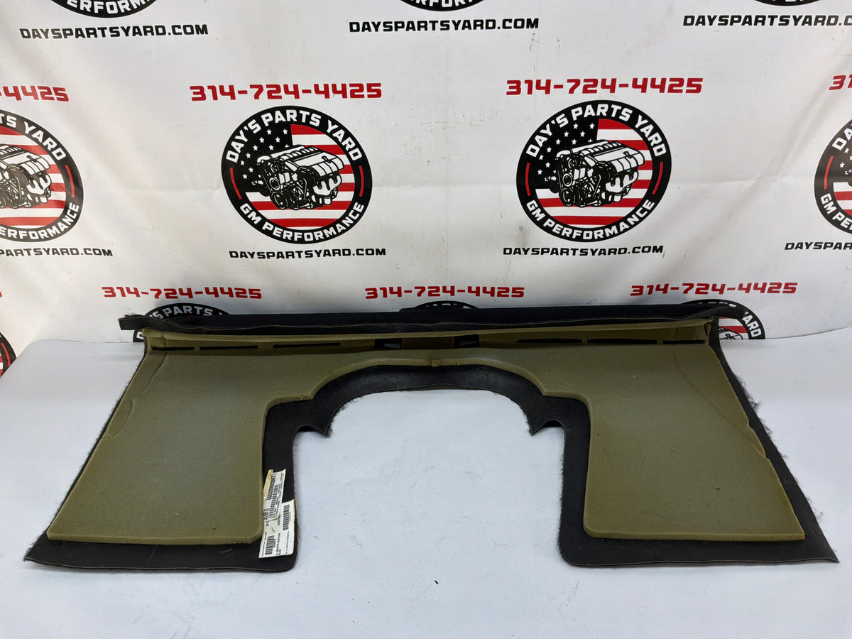 2002 Chevy C5 Corvette Convertible Rear Seat Back Inner Riser Carpet Black OEM