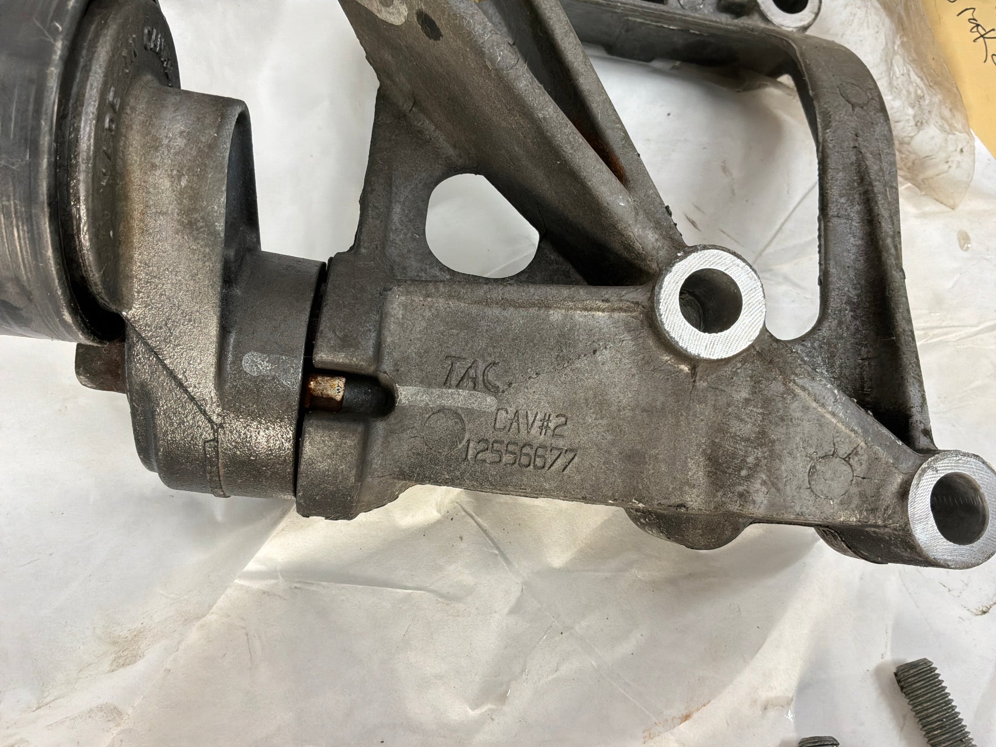 2002 Chevy Camaro Z28 AC Compressor Bracket w/ Hardware OEM - Day's Parts Yard