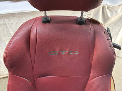 2004 Pontiac GTO Red Leather Seats Fronts and Rears OEM