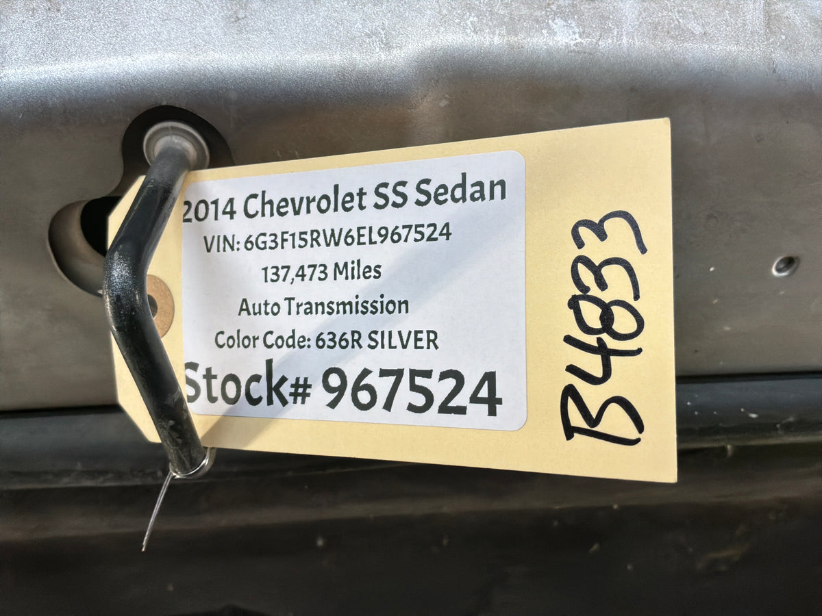 2014 Chevy SS Sedan Hood Assembly