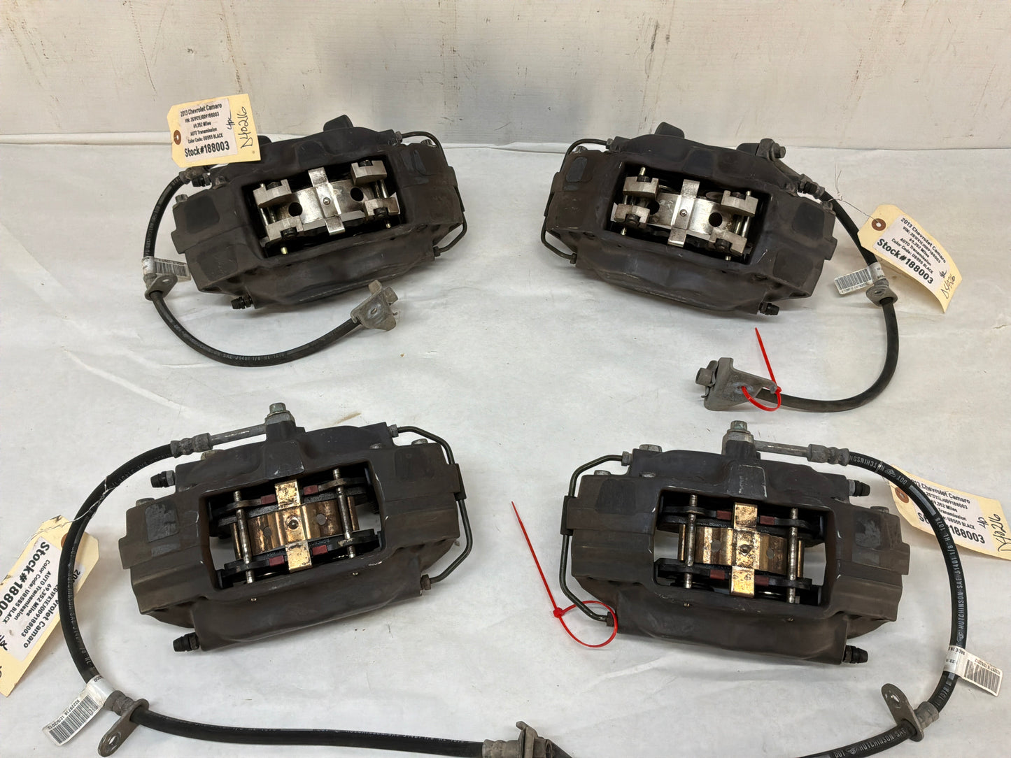 2013 Chevy Camaro Brembo Brake Calipers Front and Rear OEM