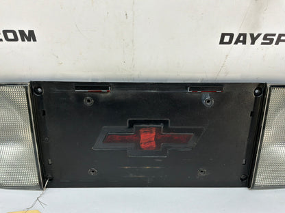 2002 Chevy C5 Corvette Rear License Plate Bracket Finish Panel Reverse Lights Lamps OEM