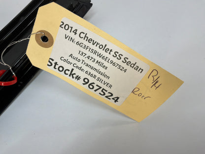2014 Chevy SS Sedan RH Passenger Front Black Pillar Post Door Cover OEM