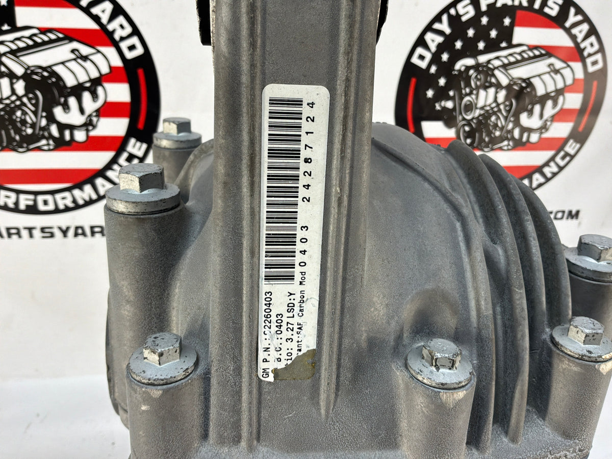 2017 Chevy SS Sedan Rear End Axle Carrier Rearend Diff Differential 3.27 LSD OEM