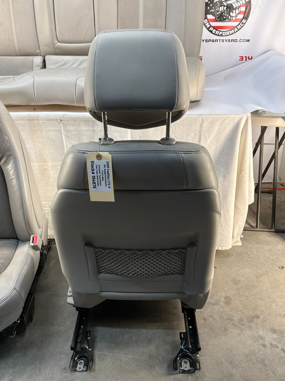 2009 Cadillac CTS-V Seats Fronts and Rears Leather and Suede OEM Titanium