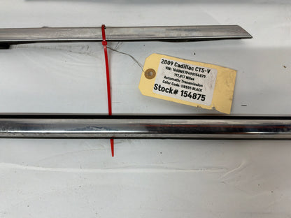 2009 Cadillac CTS-V Front & Rear Door Window Belt Molding Trim OEM