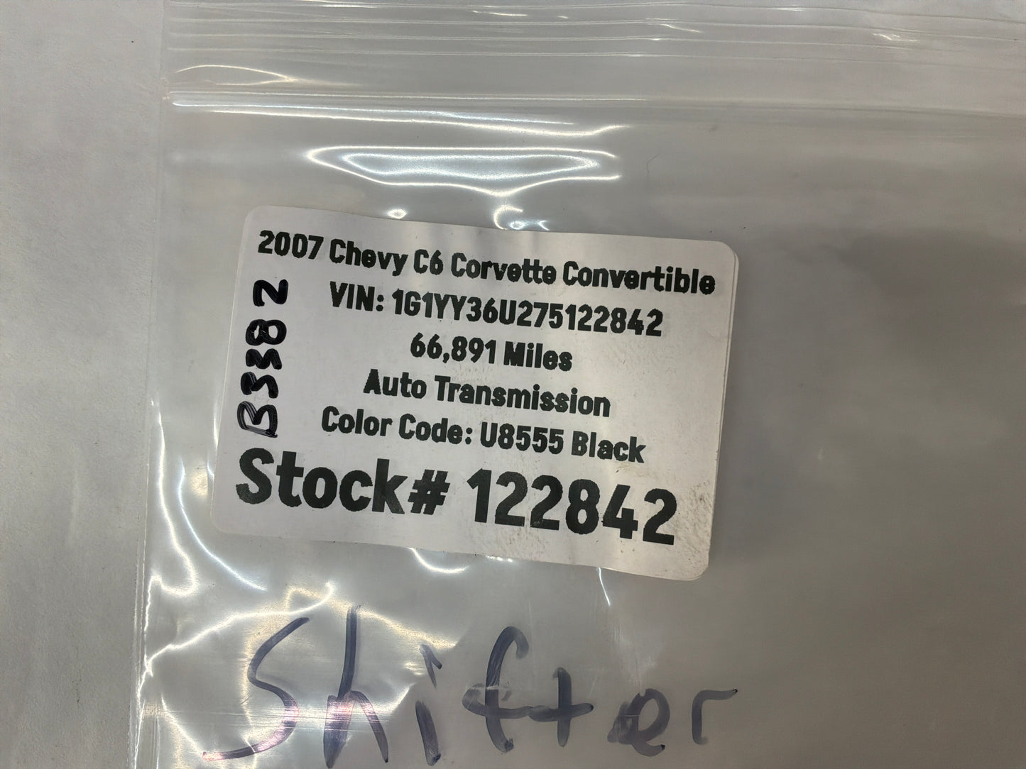 2007 C6 Corvette Convertible Automatic Transmission Shifter Selector Cable Bracket OEM