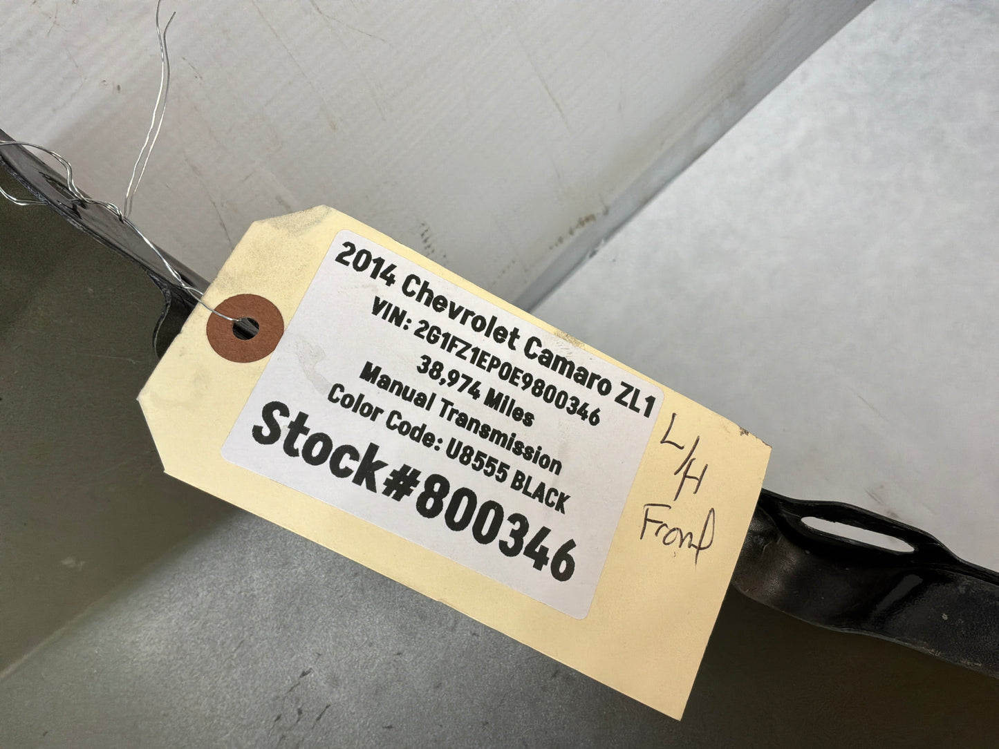 2014 Chevy Camaro ZL1 LH Driver Front Fender Black OEM