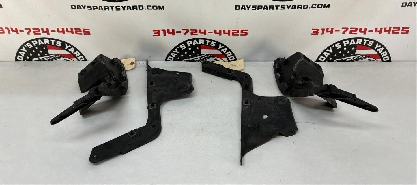 2008 Pontiac G8 Base Complete Rear Bumper Brackets Mounts Supports Guides Set OEM