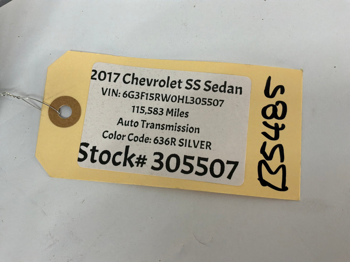 2017 Chevrolet SS Sedan Speedometer Instrument Cluster Hood Cover OEM