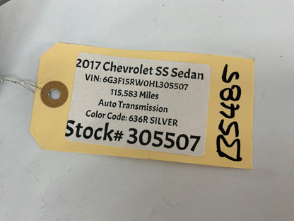 2017 Chevrolet SS Sedan Speedometer Instrument Cluster Hood Cover OEM