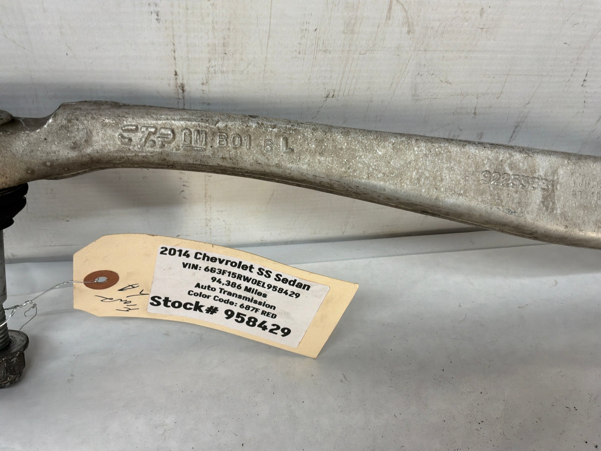 Lh front control arm - Day's Parts Yard