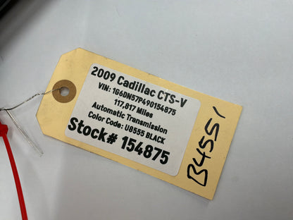 2009 Cadillac CTS-V Exterior Outside Door Handles Set OEM Black