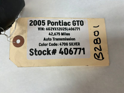 2005 Pontiac GTO RH Passenger Front Fender Wheel House Well Liner OEM