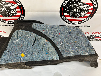 2015 Chevy Camaro SS 1LE LH Driver Interior Quarter Panel Trunk Compartment Felt Carpet Liner OEM