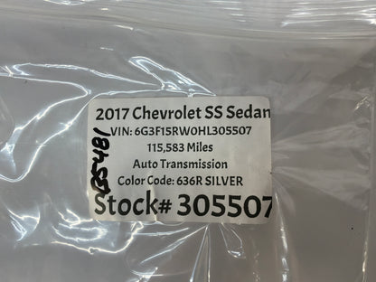 2017 Chevy SS Sedan RH & LH Rear Fascia Diffuser Marker Signal Lamps OEM