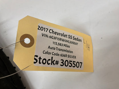 2017 Chevy SS Sedan LH Driver Exterior Out Side Mirror Silver OEM