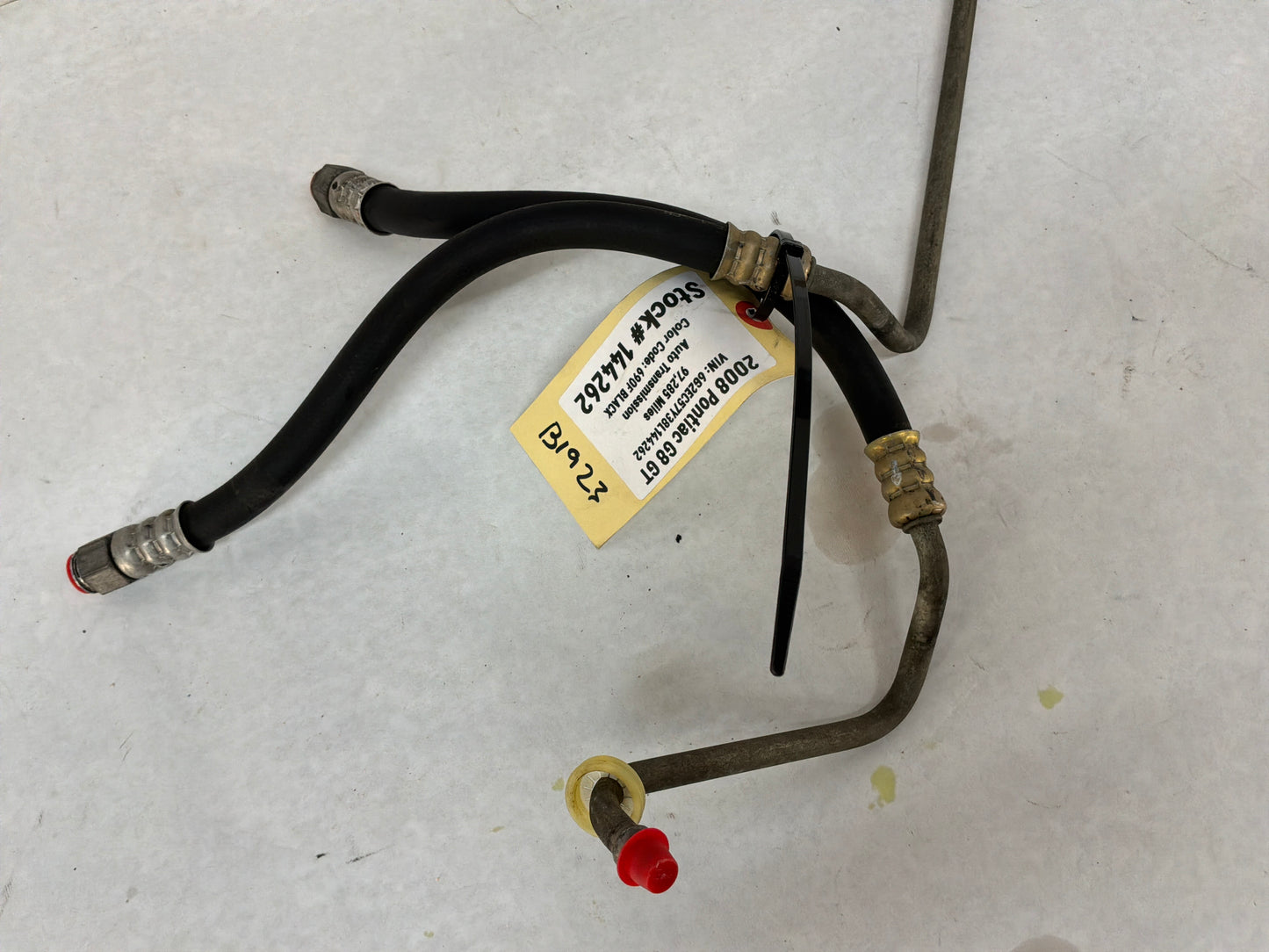 2008 Pontiac G8 GT Transmission Oil Fluid Cooler Lines Hoses Tubes Pipes OEM