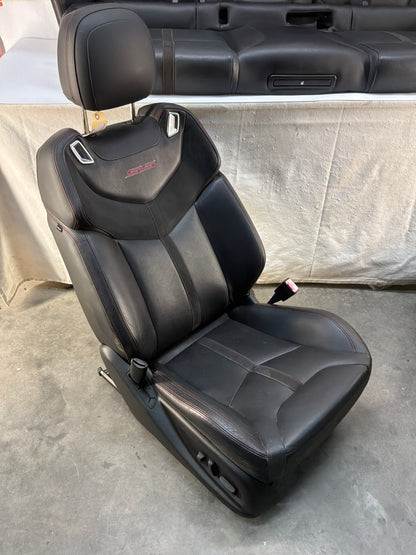 2014 Chevy SS Sedan Seats Fronts and Rears Black Leather Alcantara Suede OEM