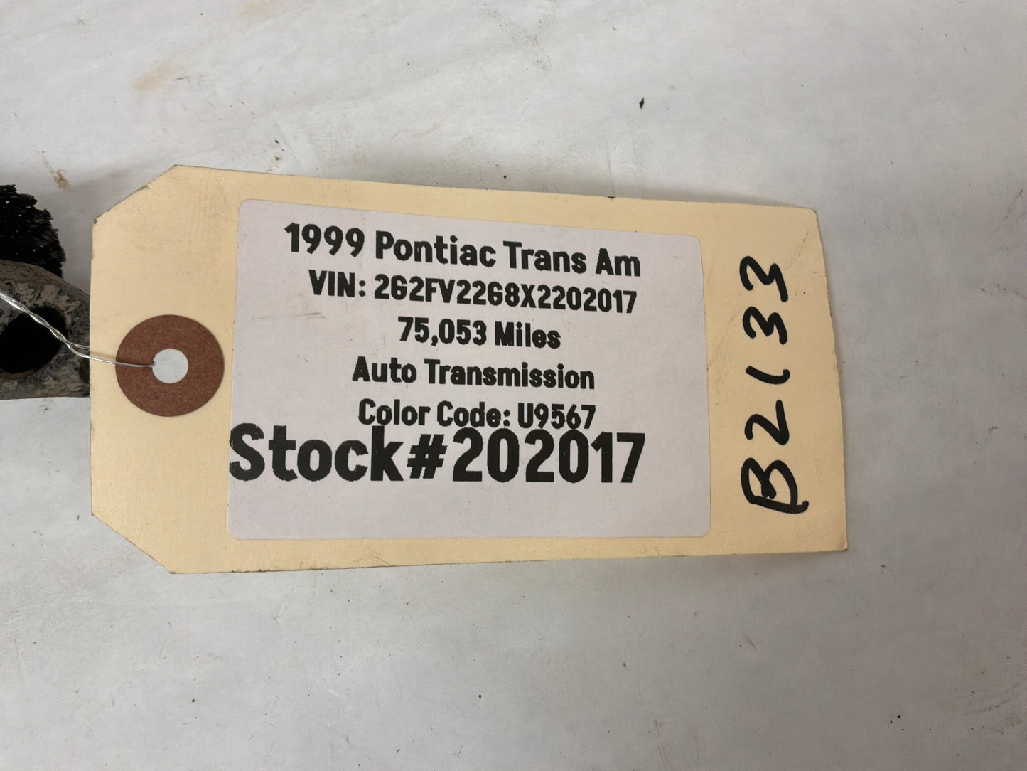 1999 Pontiac Trans Am WS6 Air Pump Line Hose Assembly OEM