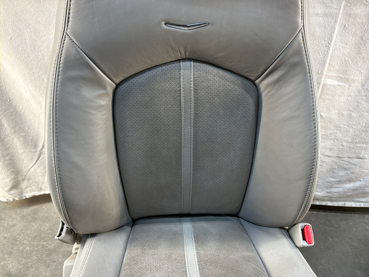 2009 Cadillac CTS-V Seats Fronts and Rears Leather and Suede OEM Titanium