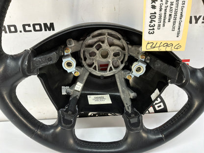 2002 Chevy C5 Corvette Convertible Steering Wheel Black Leather OEM