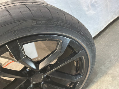 2014 Chevy Camaro ZL1 Factory OEM Wheels Rims and Goodyear Eagle F1 Tires 20X10 20X11