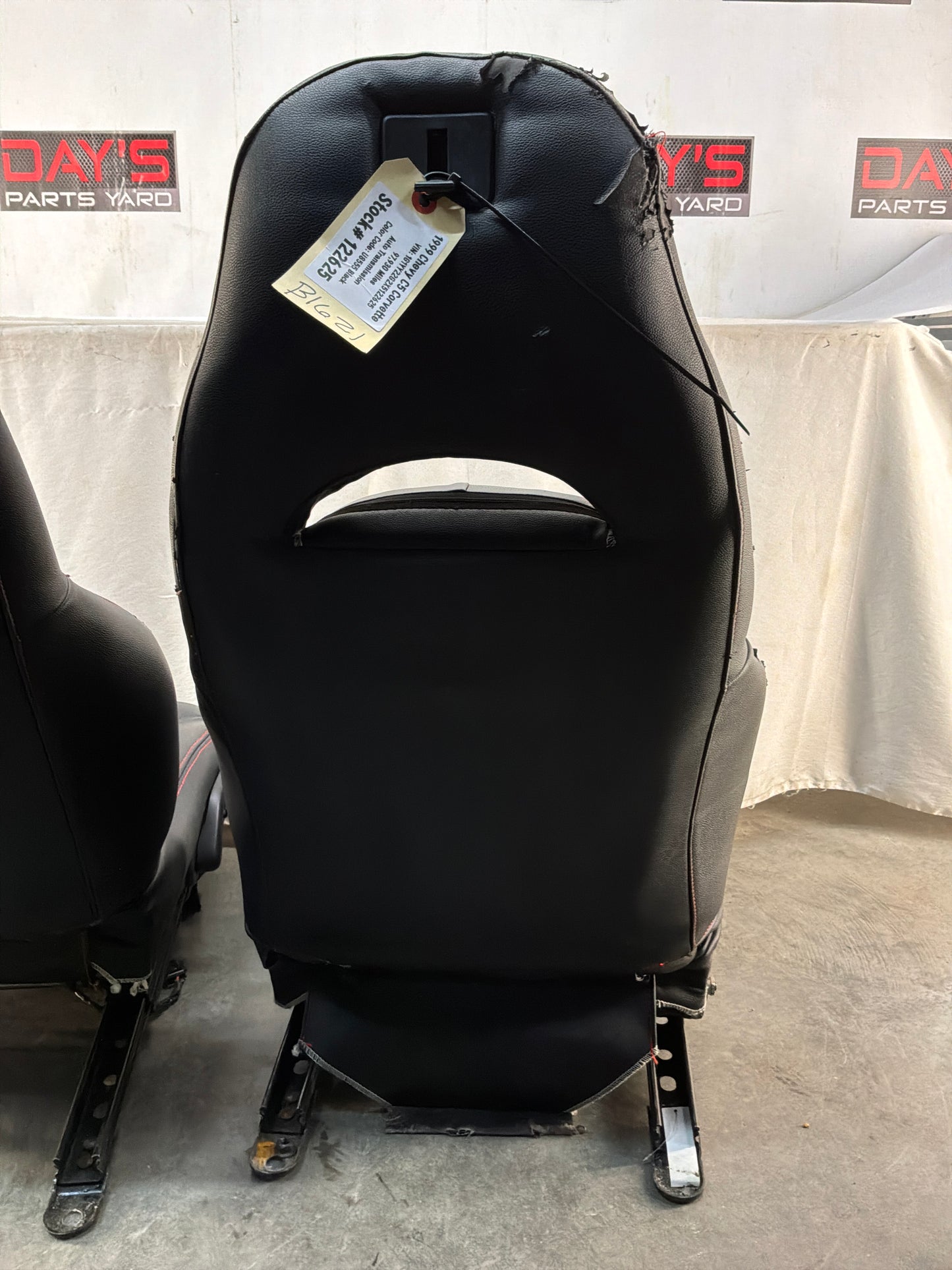 1999 Chevrolet C5 Corvette Seats Black Leather OEM