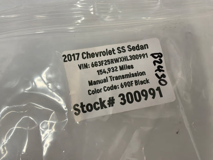 2017 Chevy SS Sedan Rear Trunk Deck Lid Bowtie Emblem Badge Logo OEM
