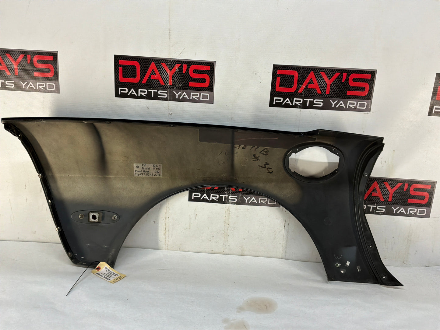 1999 Chevy C5 Corvette LH Driver Rear Fender Quarter Black Hatchback OEM