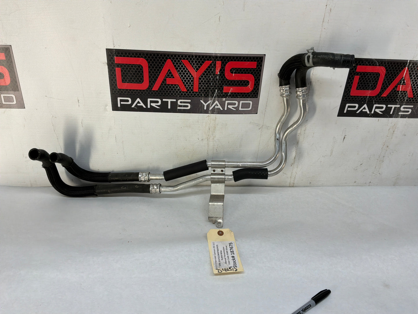 2015 Chevrolet Camaro SS 1LE Heater Core Hoses Lines Tubes OEM