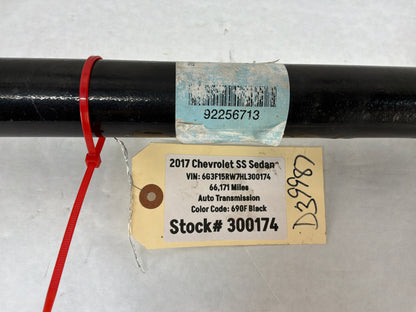 2017 Chevy SS Sedan RH Passenger Rear CV Axle Half Shaft OEM