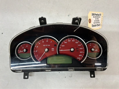 2005 Pontiac GTO Red Instrument Panel Gauge Cluster Speedometer OEM