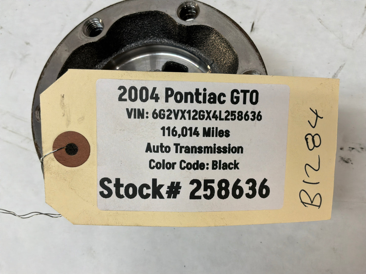 2004 Pontiac GTO LH Driver Rear Wheel Spindle Hub CV Axle Flange OEM