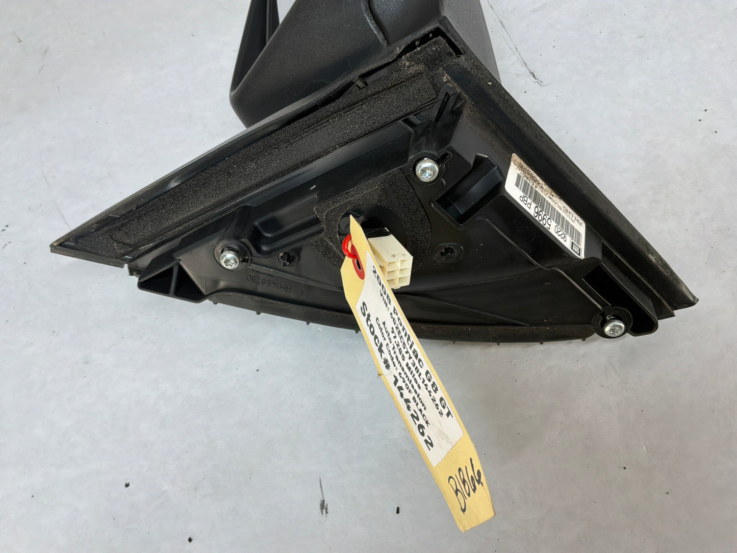 2008 Pontiac G8 GT RH Passenger Exterior Side Mirror Black OEM