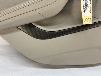 2009 Cadillac CTS-V LH Driver Rear Interior Door Panel OEM Titanium
