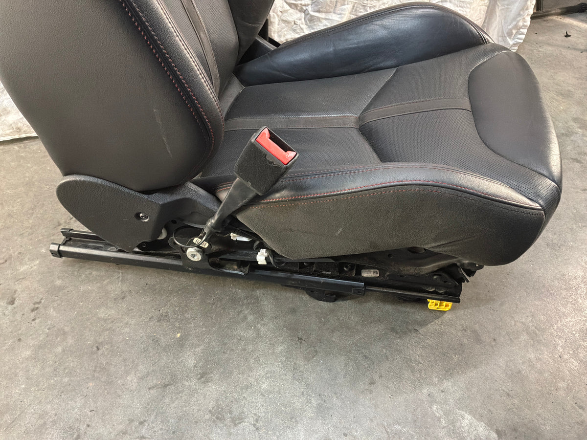 2017 Chevy SS Sedan Front LH Driver Seat Black Leather Alcantara Suede OEM