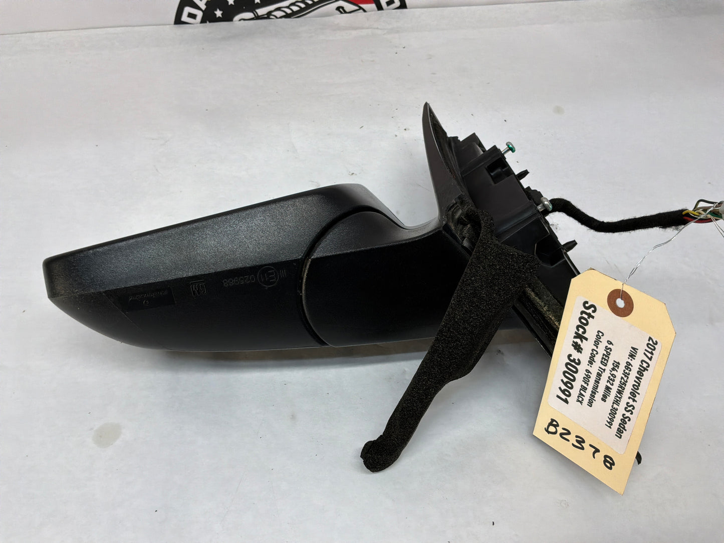2017 Chevy SS Sedan LH Driver Exterior Out Side Mirror Black OEM