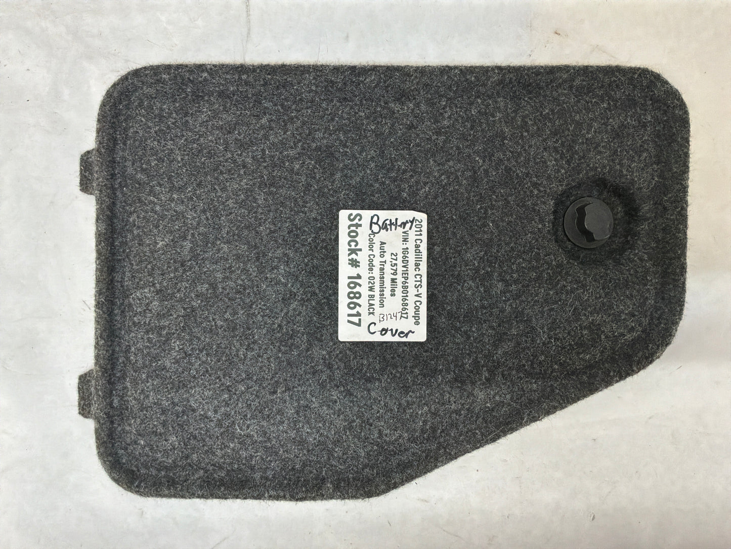 2011 Cadillac CTS-V Coupe Battery Cover Door OEM